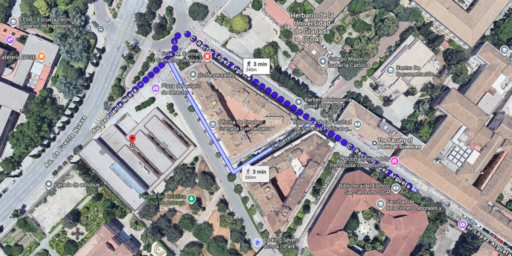 Master Paz, universidad de Granada, Rutas por la Paz. Granada.